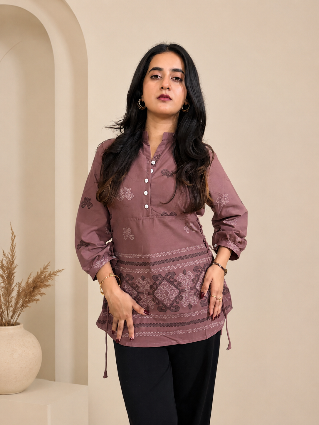 Mauve Muse Kurti