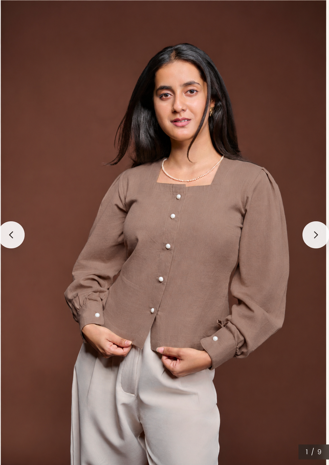 Mocha Pearl Top